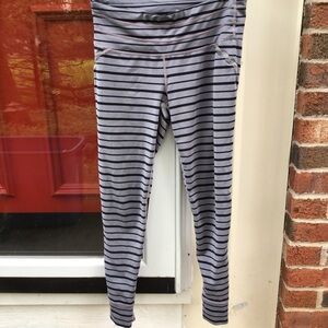 ATHLETA Relay striped tight leggings S